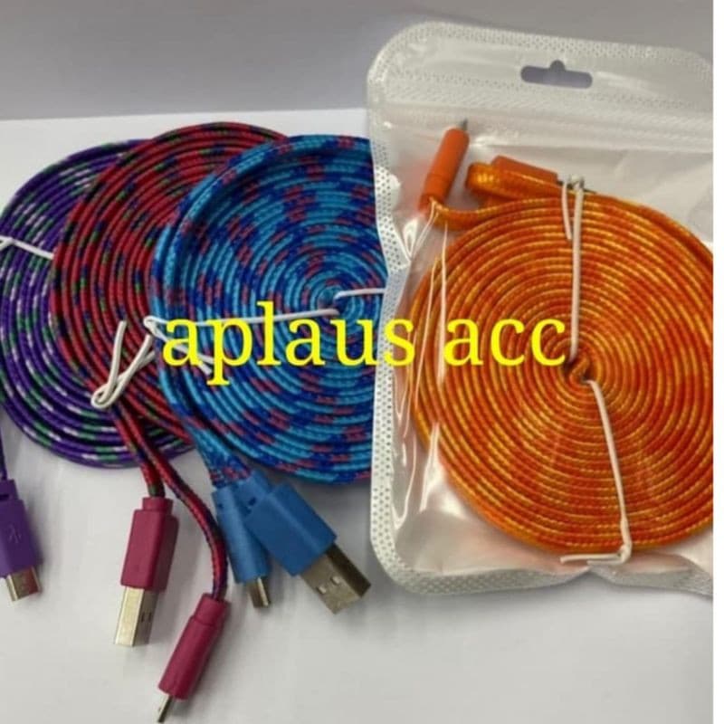 Kabel Data Talisepatu Gepeng 3 meter