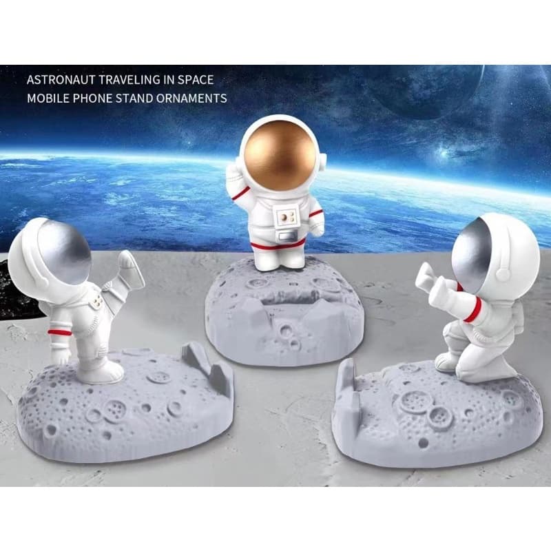 Holder HP & Tablet bentuk Astronot Unik Kuat & Kokoh Souvenir Hadiah