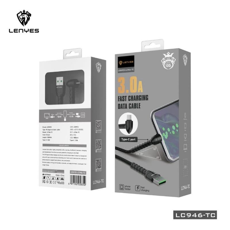 Kabel Data Lenyes Original LC-946 Colokan Type C Fast Charging