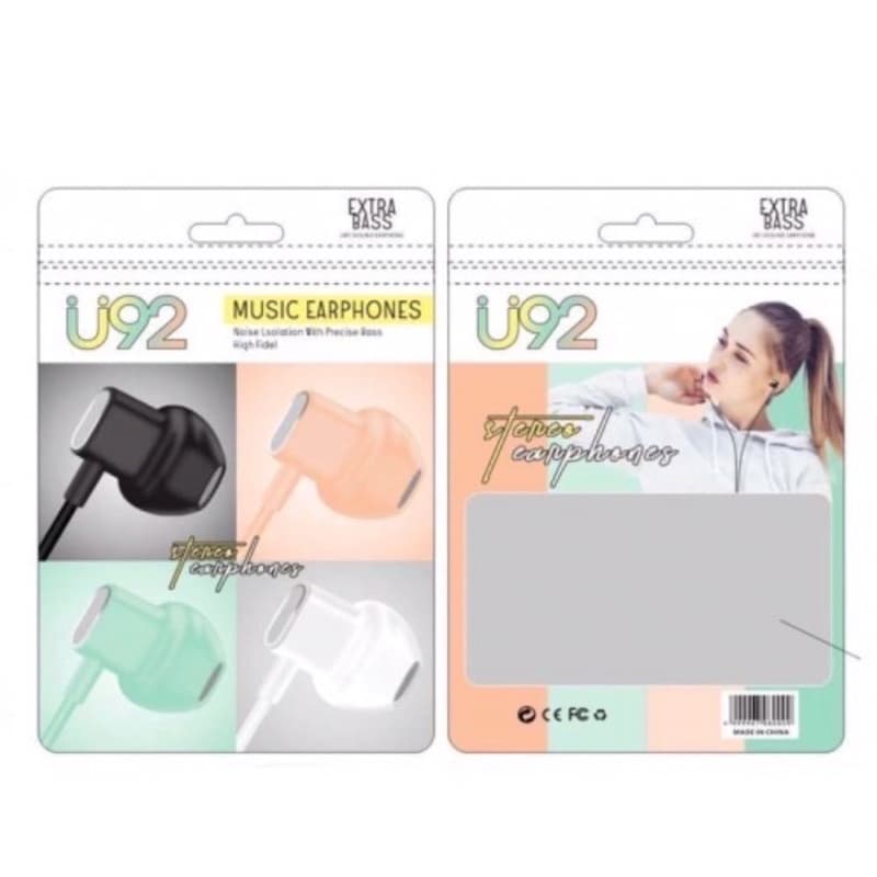 Handsfree Macaron Universal + Mic U92 Bisa buat Telepon Suara Bagus