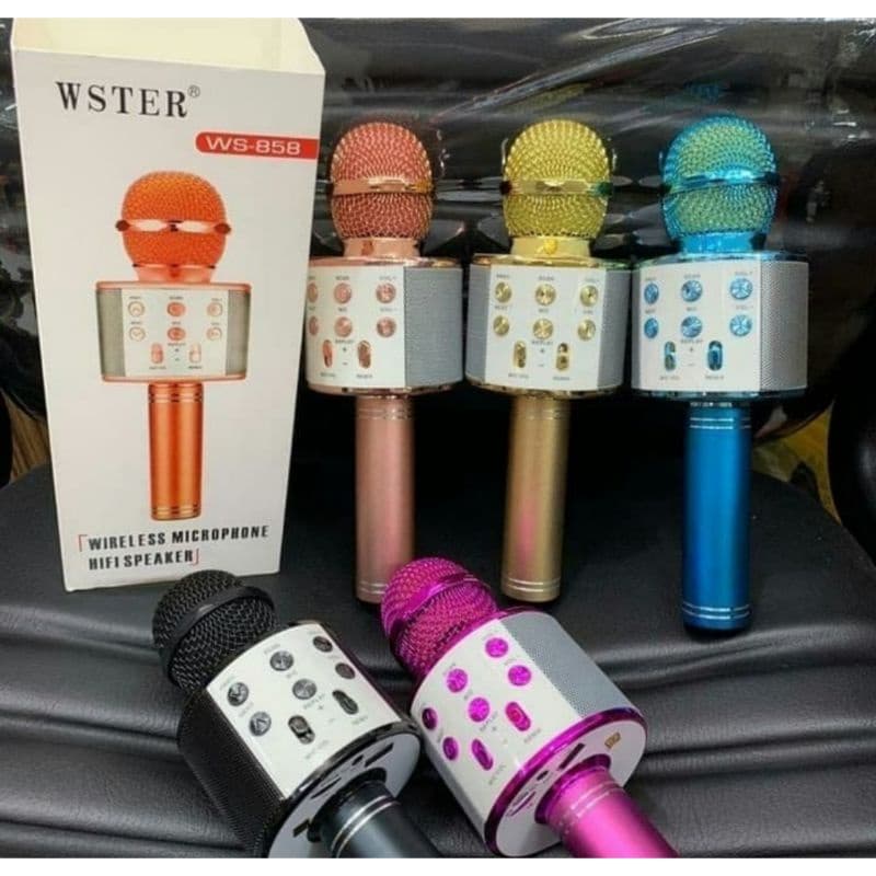 Mic Karaoke / Speaker Bluetooth Wireless WS-858 / WS858