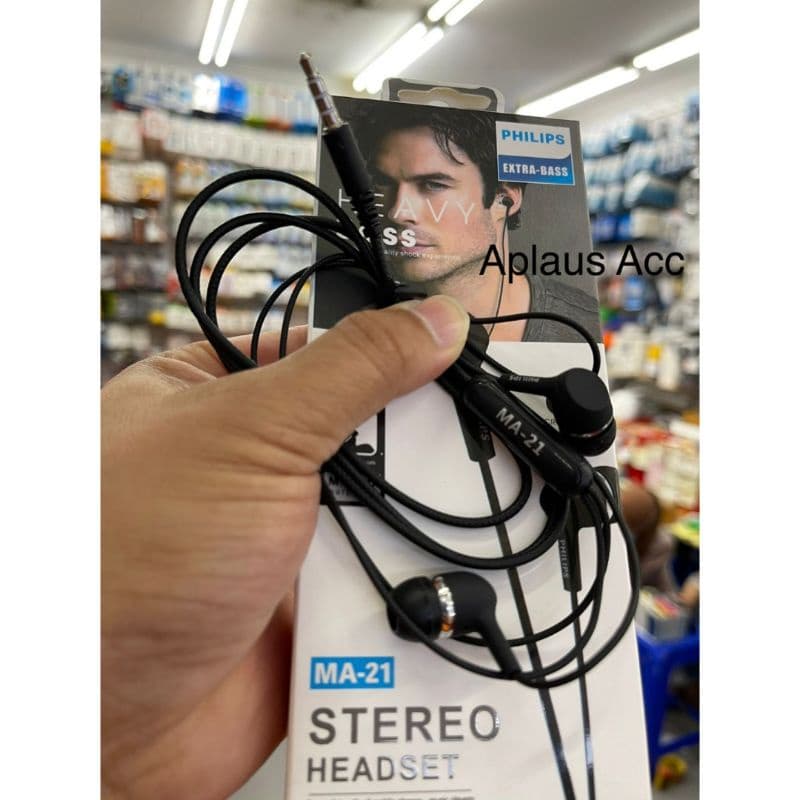 Earphone Handsfree Headset Philips  MA-21 Stereo Extra Bass MA21