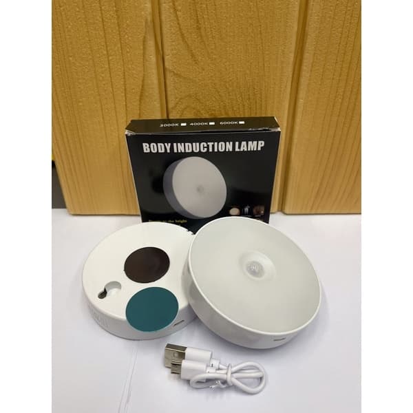 Lampu LED Sensor Gerak Tempel & Gantung Nyala Otomatis Cas Ulang