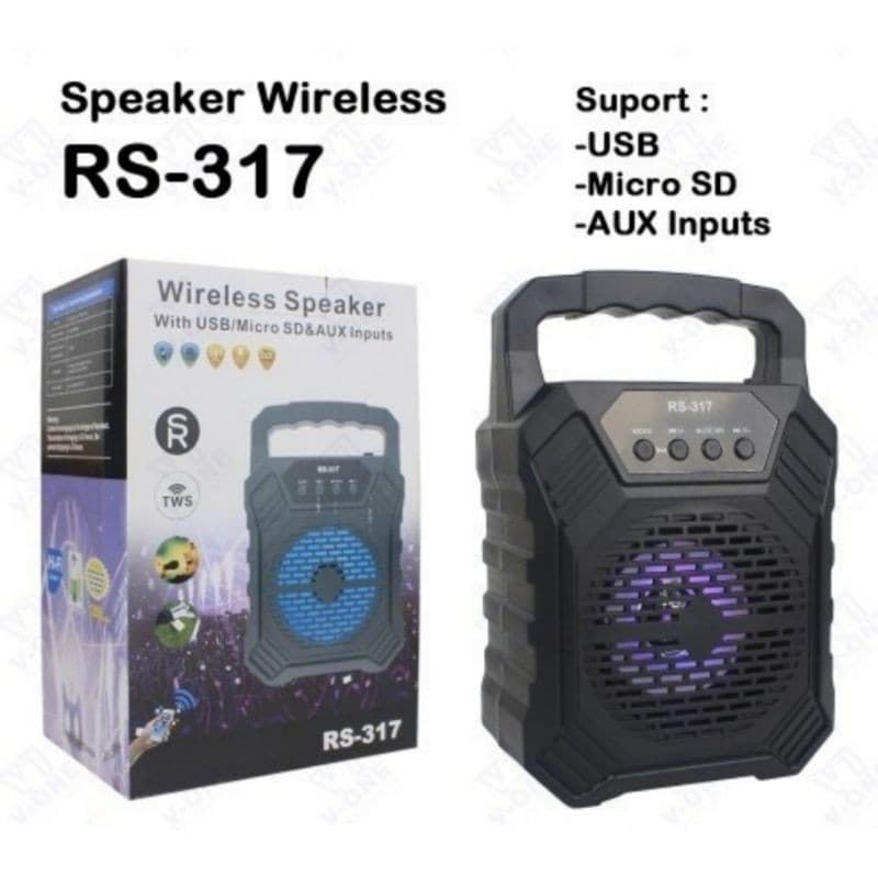 Speaker Bluetooth RS-317 + LED