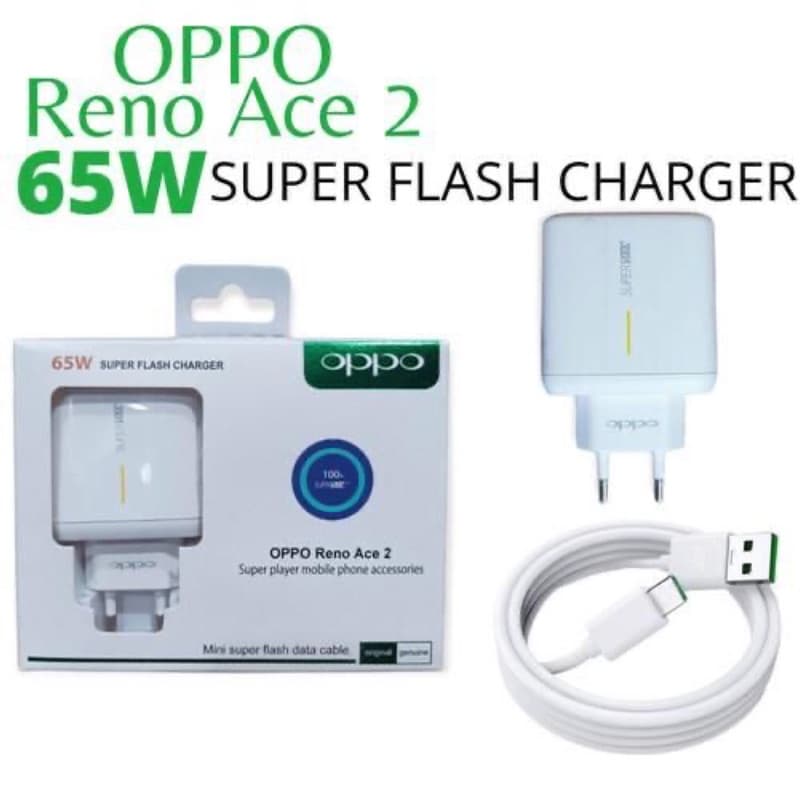Charger Oppo Ori 100% Fast Charging Reno Ace 2 Colokan Type C