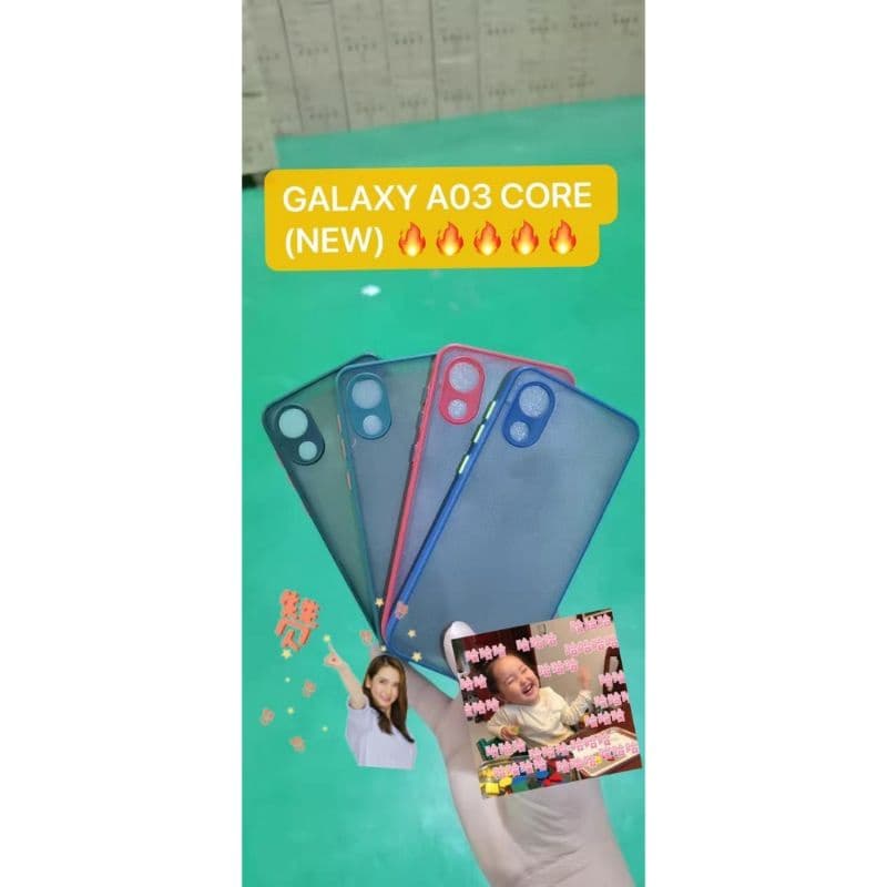 Case Galaxy A03 Core (NEW) Dove Matte Transparan Handphone Hp
