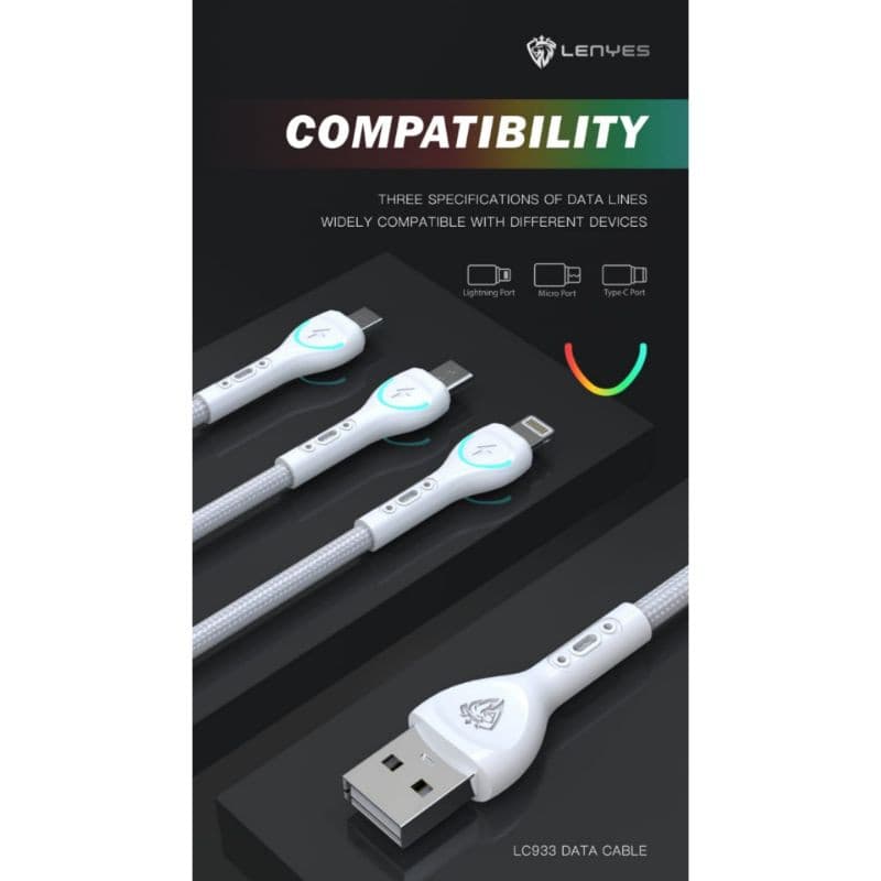 Kabel Data Lenyes LC-933 Micro/V8