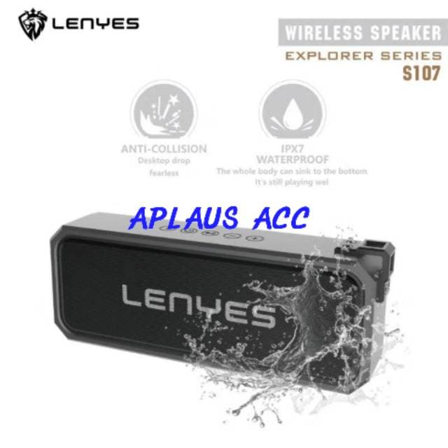 SPEAKER BLUETOOTH LENYES GENERASI KE-3 S107 (waterprof)