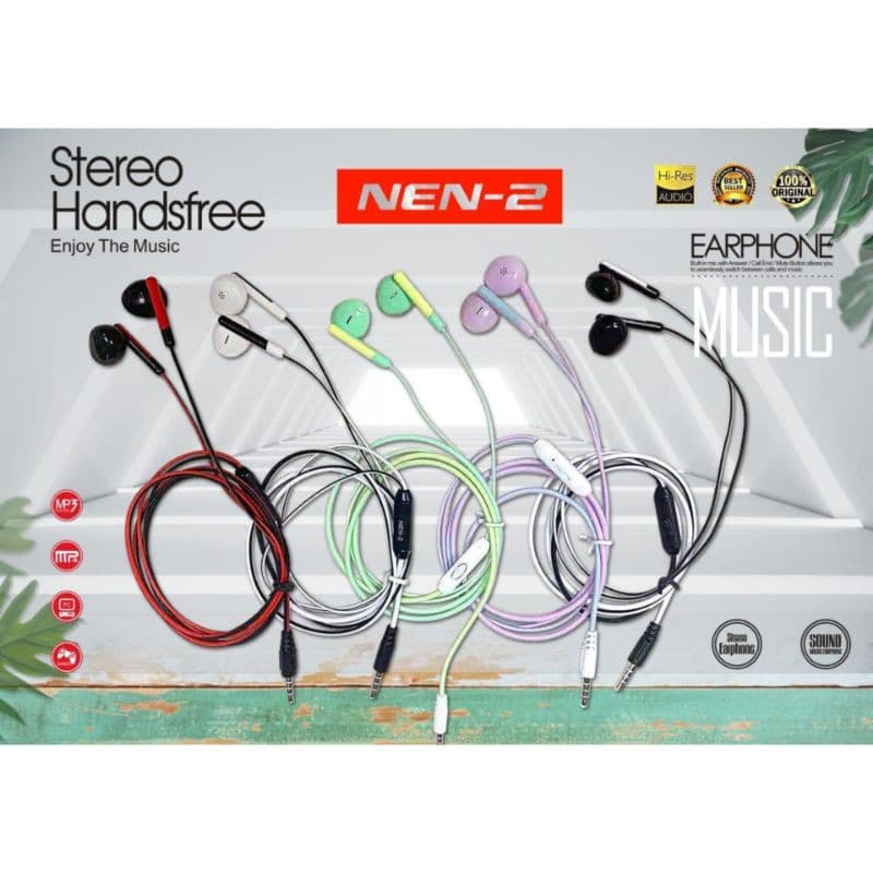 Handsfree Macaron + Mic Nen-2 Bisa Buat Telepon