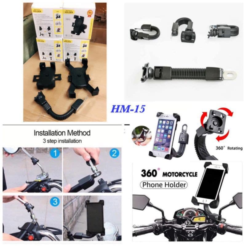 Holder Motor Spion HM-15 HP Di Motor Phone Holder HM-15