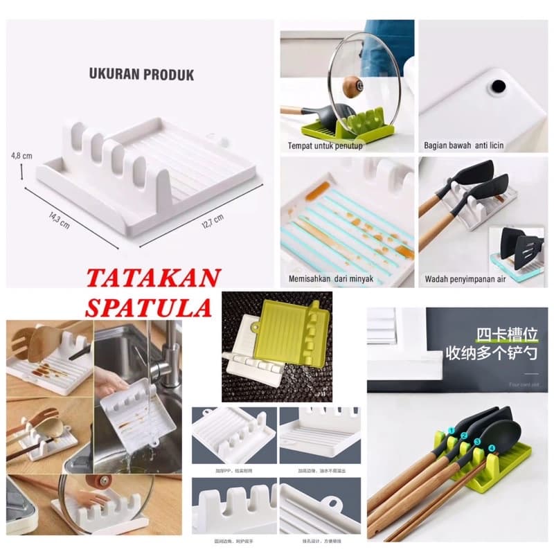 Tatakan Holder Spatula / Tutup Panci Kitchen Utensil