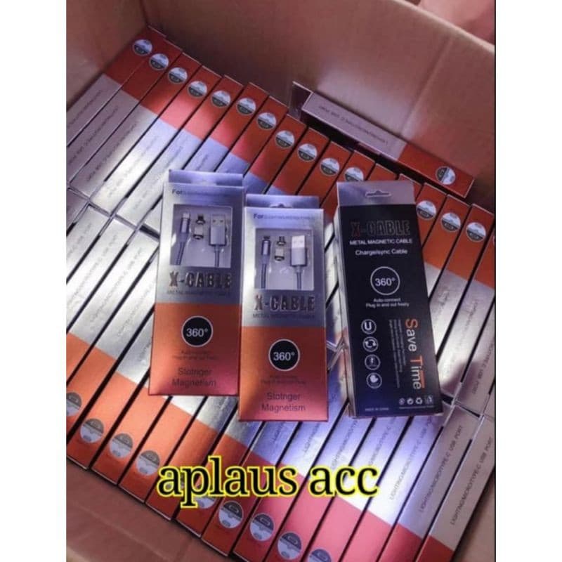 Kabel Data Magnetic 3 in 1 Lightning/Type C/Micro
