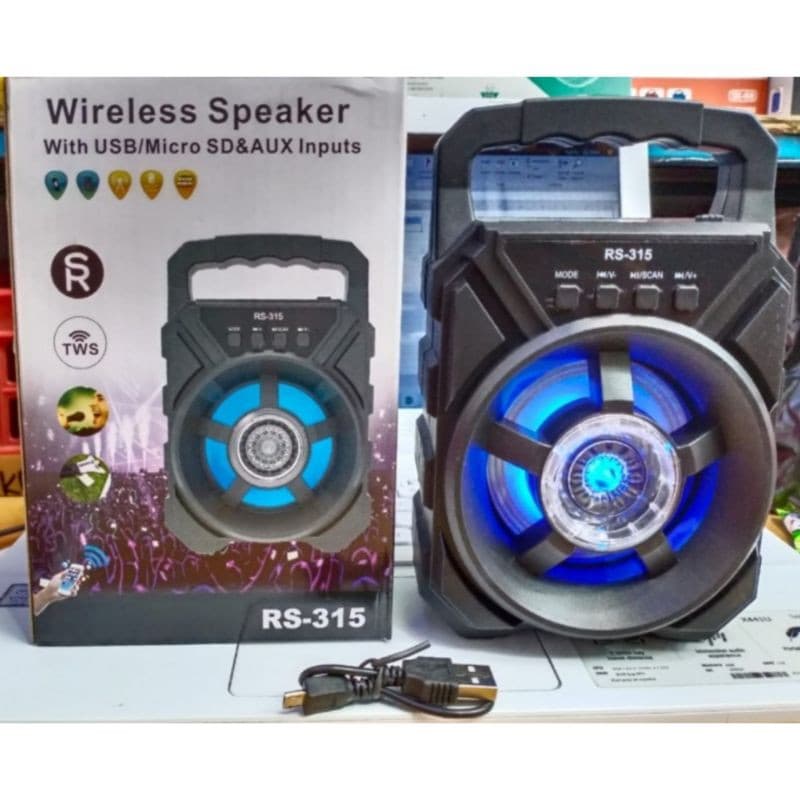 Speaker Bluetooth RS-315 + LED