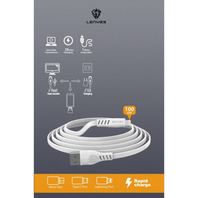 Kabel Data Lenyes LC-811 2.A Micro/V8