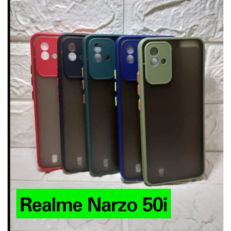 Case Realme Narzo 50i Dove Matte Transparan Handphone Hp