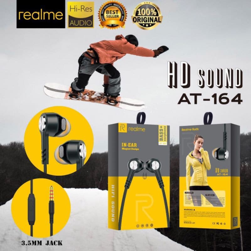 Handsfree Headset Realme Magnet AT-164