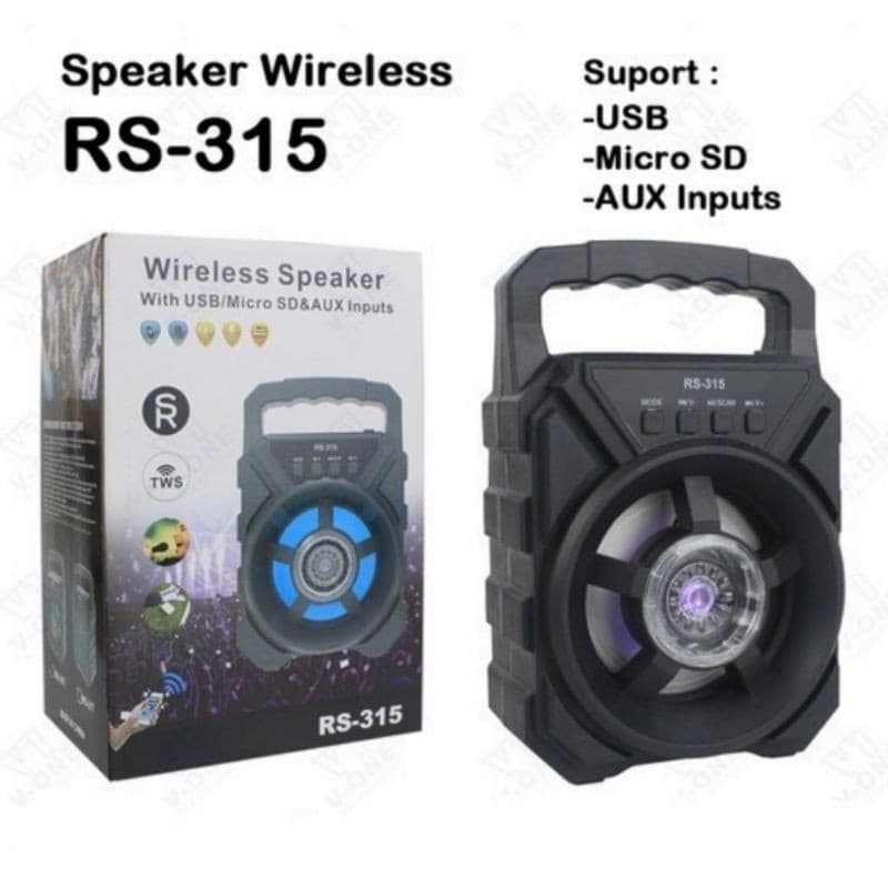 Speaker Bluetooth RS-315 + LED