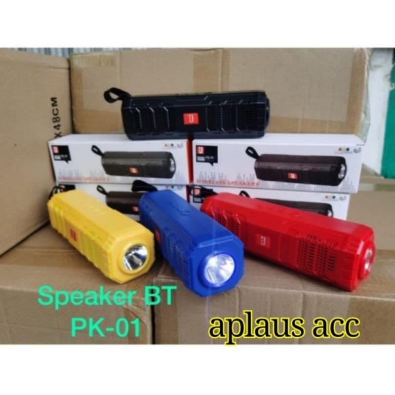 Speaker Bluetooth + Lampu Senter  J PK-01 Wireless Speaker