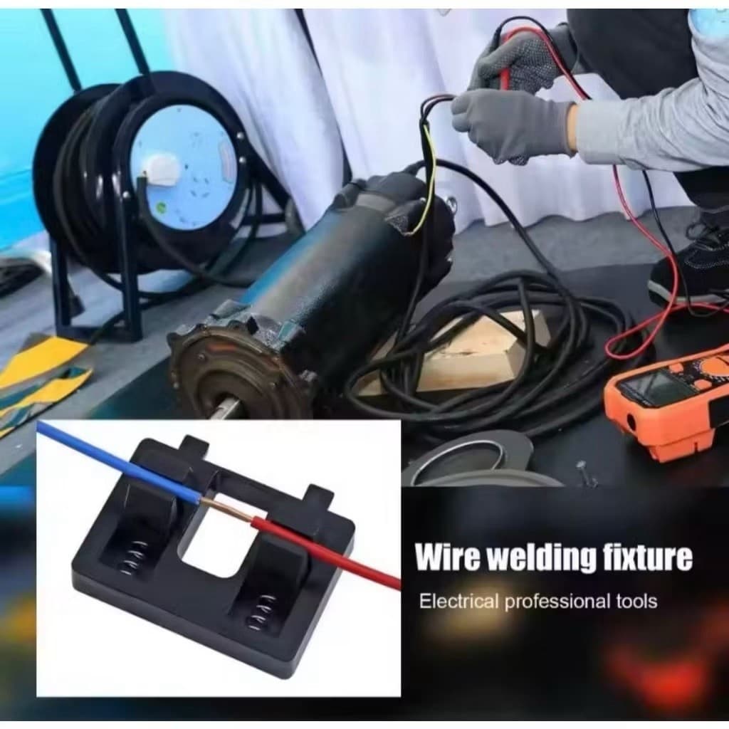 Klip Las Kawat Listrik Soldering Iron Holder Dudukan Penjepit Solder Electric Wire Welding Clip