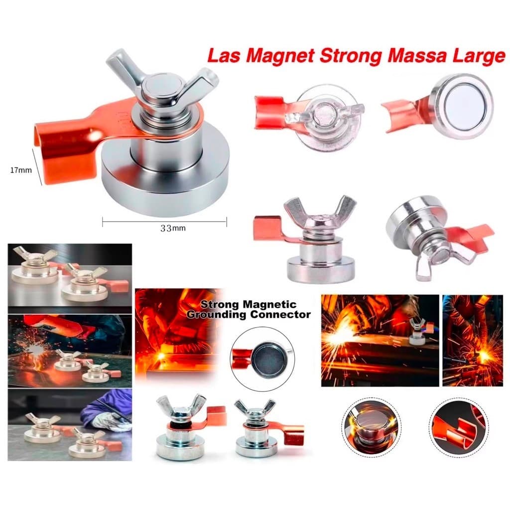 Las Magnet Strong Massa Magnit Klem Masa Las / Strong Magnetic Earth Ground Clamp Welding hottome