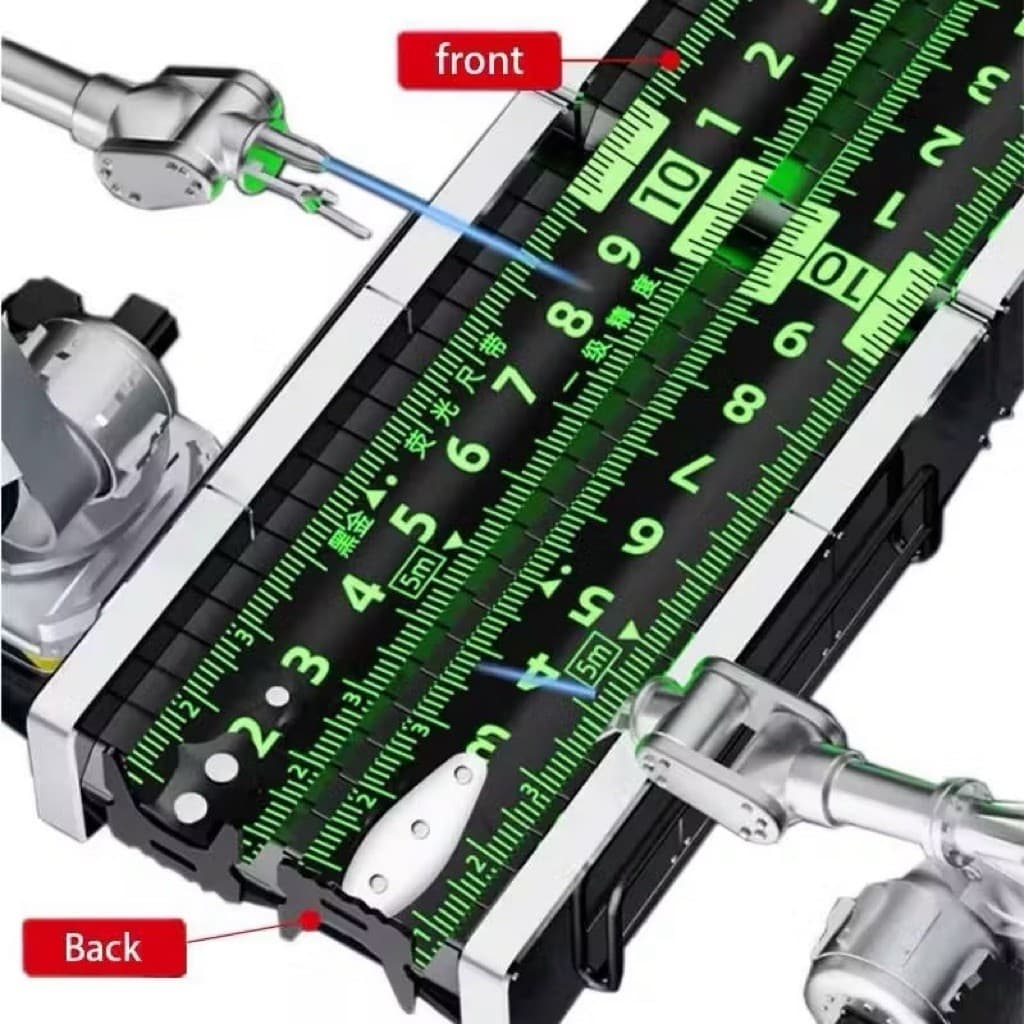 Meteran Transparan 19MM 5M Pita Pengukur Anti Karat Measuring Tape 5M Transparant Panjang