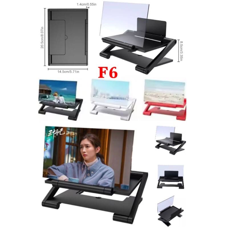 F6 Kaca Pembesar Layar Hp Enlarge Screen Amplifier Zoom 3D