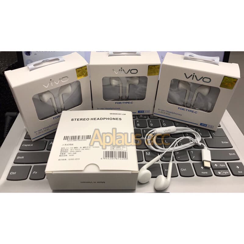 Handsfree Vivo CV-133 Konektor Type C Ori 100 Headset