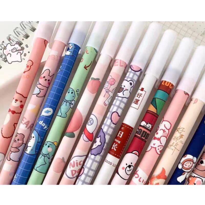 Pulpen Bisa Hapus Bolpoin Gel Erasable Pen Motif Karakter Lucu