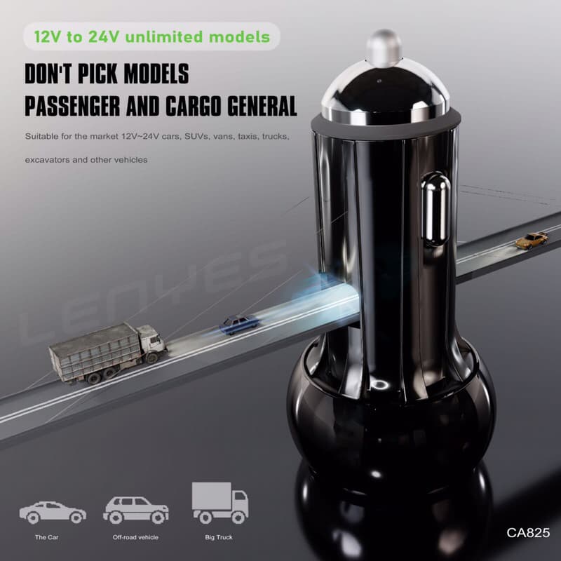 Batok Saver Mobil lenyes CA-825 Car Charger 30w + Type C Usb