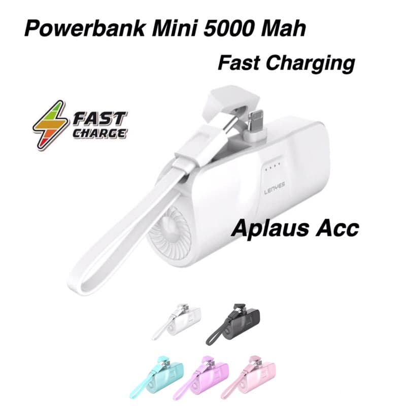 Powerbank lenyes PX-027 5000mAh ( konektor iphone + kabel type C )