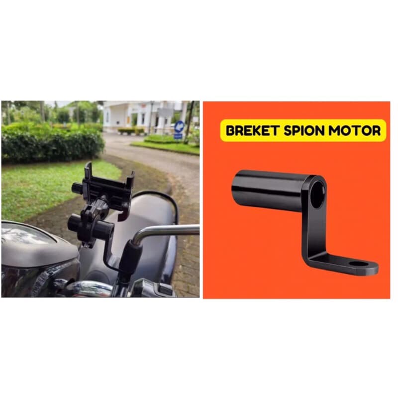 Bracket Spion Polos Brecket Tambahan Dudukan Lampu Tempat Stand Braket Non Packing