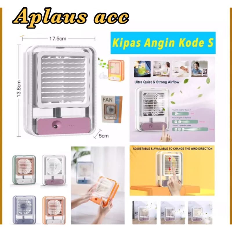 Kipas Angin AC Mini S Kipas Angin Pendingin Ruangan Air Cooler Portable