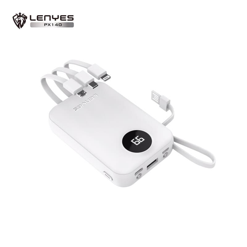 Powerbank Lenyes PX-140 Macaron 10.000mAh Fast Charge Best Quality