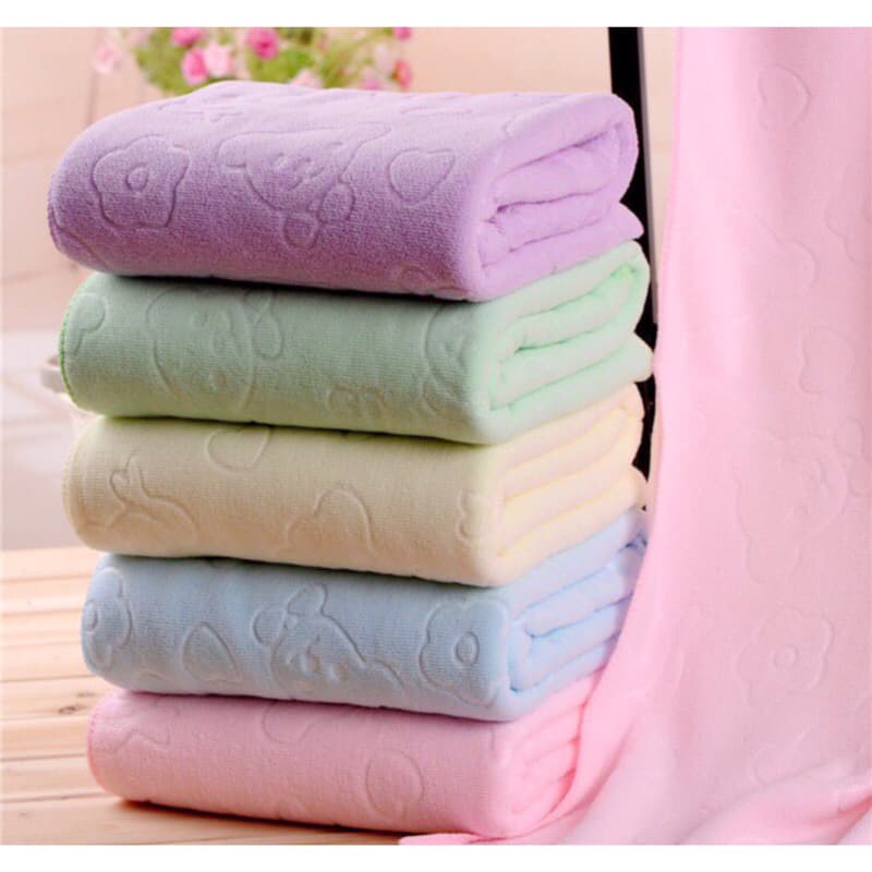 Handuk Mandi Besar Motif Bear Ukuran 70x140 Handuk Mandi Dewasa Microfiber