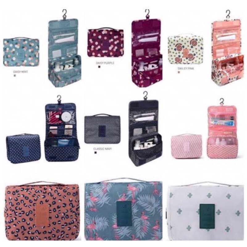 Tas Travel Gantung Tempat Peralatan Mandi dan Makeup