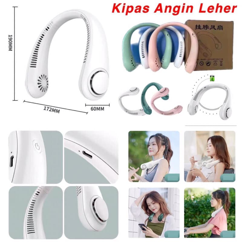 Kipas Angin Gantung Leher / Kipas Angin Portable Kipas Angin Mini