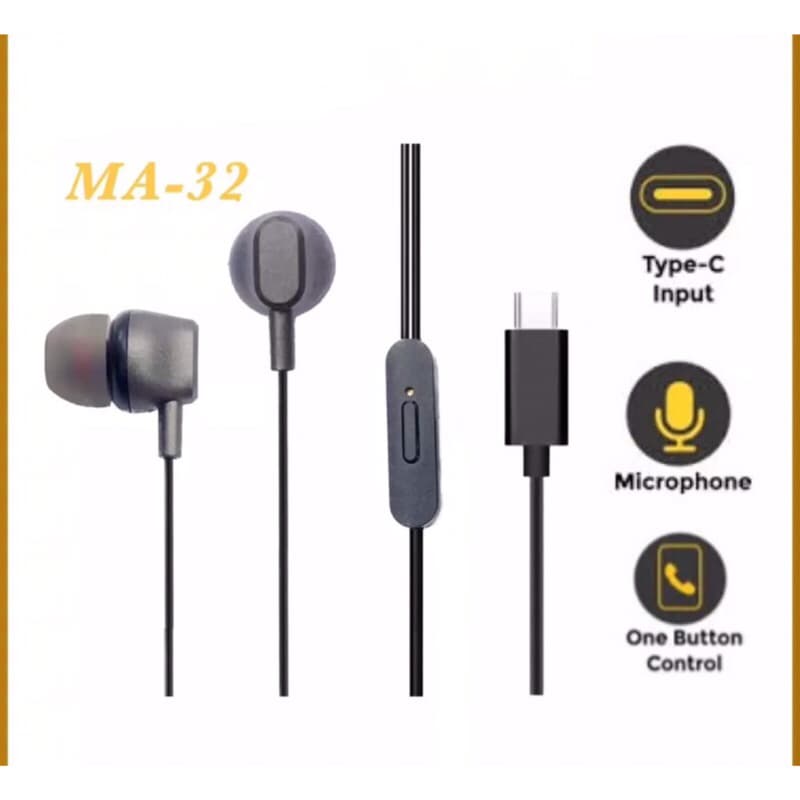 Handsfree Headset Samsung Konektor Type C MA-32 (Nonpack)