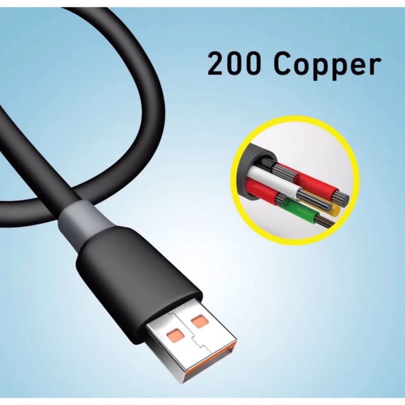 Kabel Data 120W KB-10 Fast Charging Kabel data kuat Tahan Lama