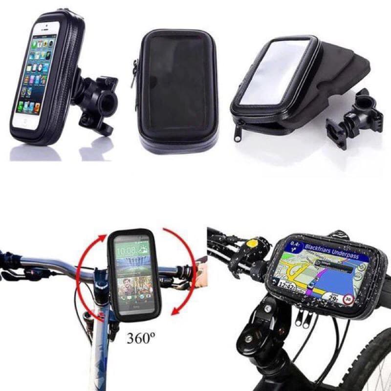 Holder Stang Motor Waterproof Size L 6.3 inch Phone Case Dompet Hp Anti Air GPS Touring Grab Gocar