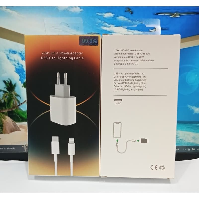 Charger Light 12 20W USB-C Power Adapter Usb-c To Light Cable 2.A