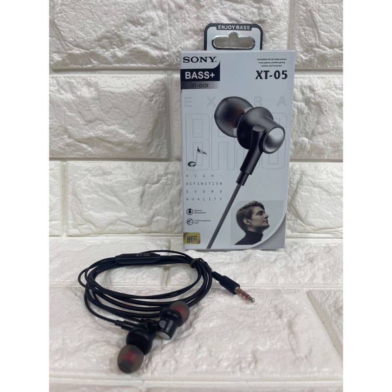 Headset Handsfree Murah Extra Bass + Mic Bisa Buat Telepon XT-05 XT-06 XT-08