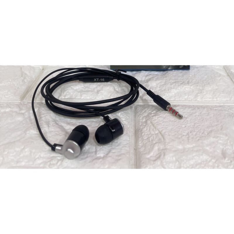 Headset Handsfree XT-16 + Mic 3.5MM Stereo Bass Bisa Buat Telepon