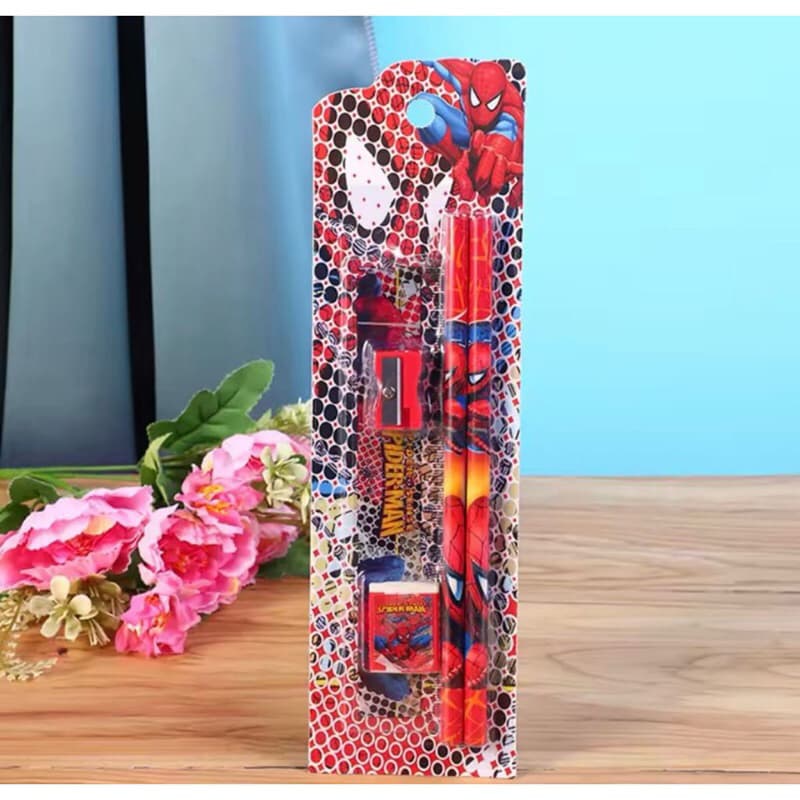 Set Alat Tulis Karakter 5in1 Paket Lengkap Alat Tulis Karakter Kartun Lucu