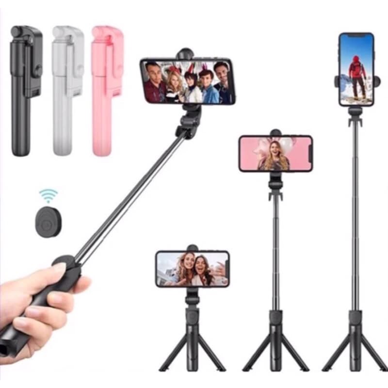 Tongsis Tripod Bluetooth Remote Shutter 3in1 Tongsis Bluetooth Tomsis Remote Selfie