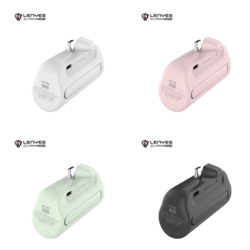 Powerbank Lenyes PX-026D 5000mAh Fast Charging Large Capacity ( colokan type C )