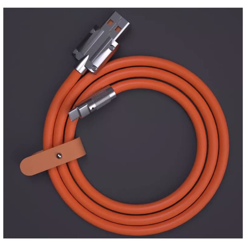 Kabel Data Silicone 120W Fast Charging Kabel Data Kuat Tahan Lama