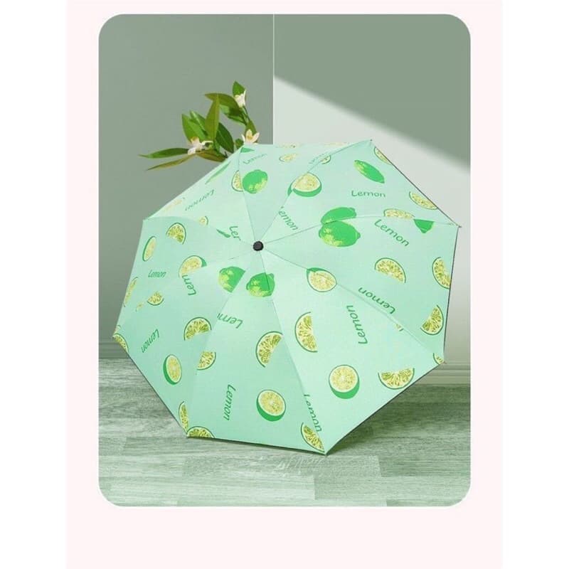 Payung Lipat Motif Buah Payung Lipat Mini Anti Sinar Uv Protection