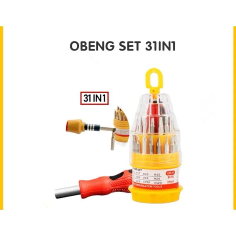 Obeng Set Telur Multifungsi / Obeng Magnetic 3in1