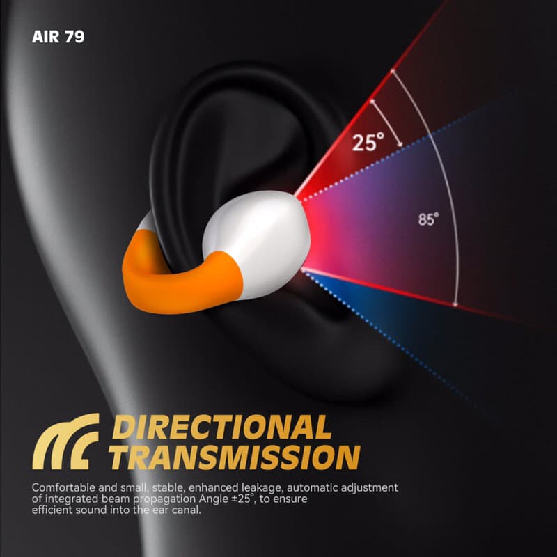 Lenyes AIR 79 Headset TWS Bluetooth Wireless 5.3 Smart Touch Hifi Stereo OWS Earphone Air Conduction Model Anting