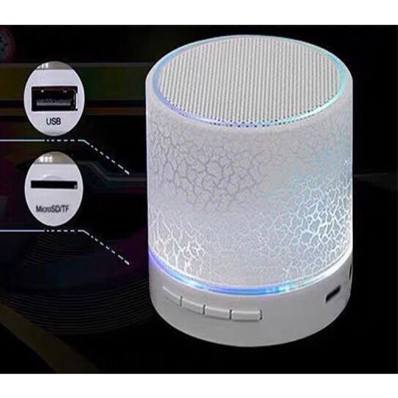 Speaker Bluetooth S10 Mini LED Motif Retak Super Bass Speaker Mini Bluetooth Portable